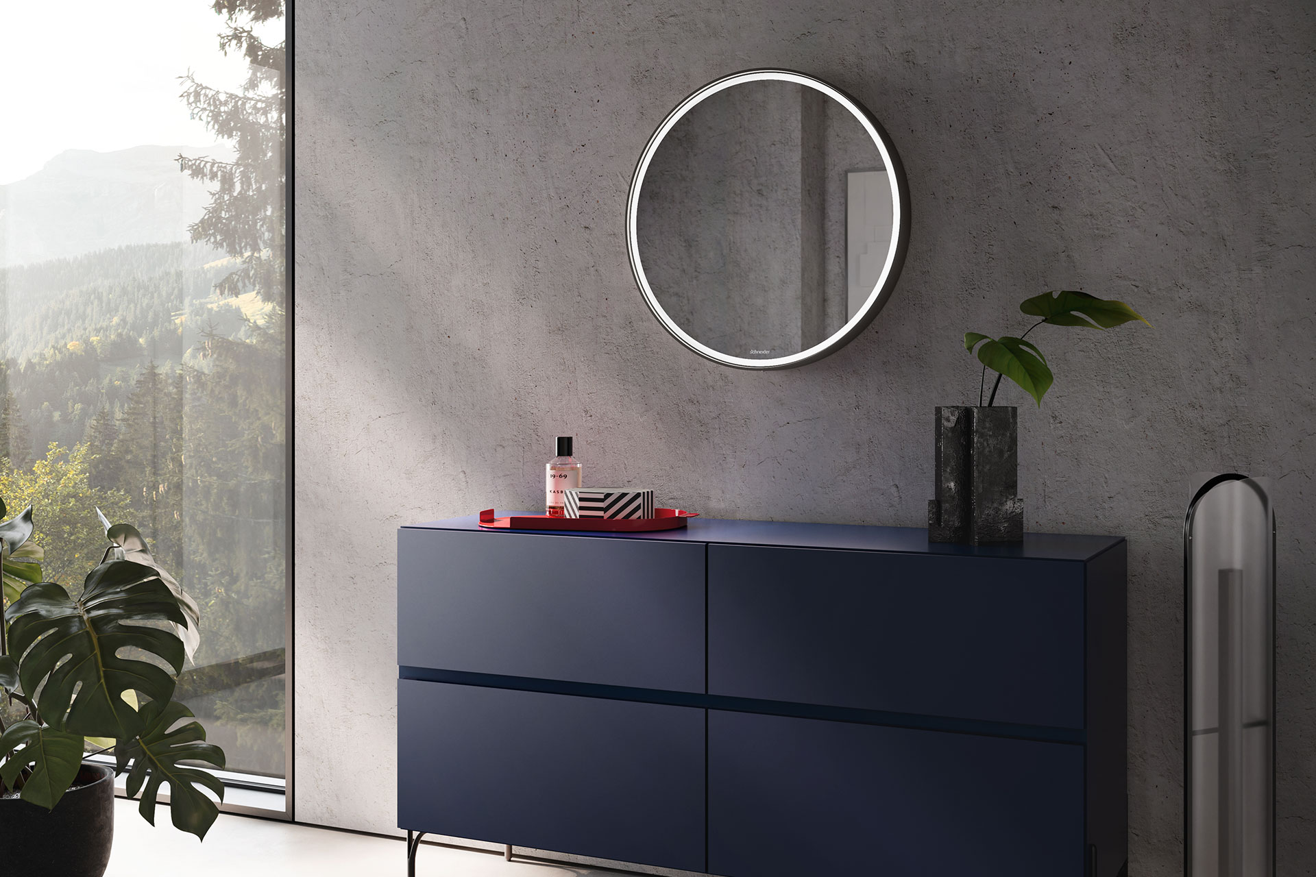 Eleganz trifft Innovation – Schneider FLOAT D2W Eleganter Lichtspiegel mit hochwertiger LED-Beleuchtung und minimalistischem Design – für eine angenehme Atmosphäre in jedem Raum.