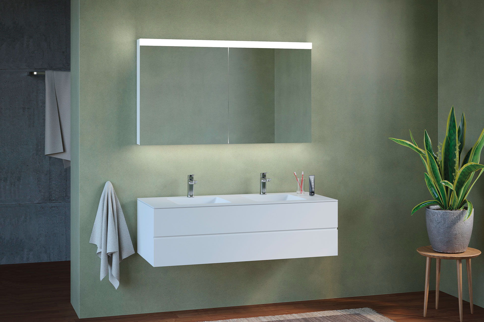 Armadio a specchio in bagno