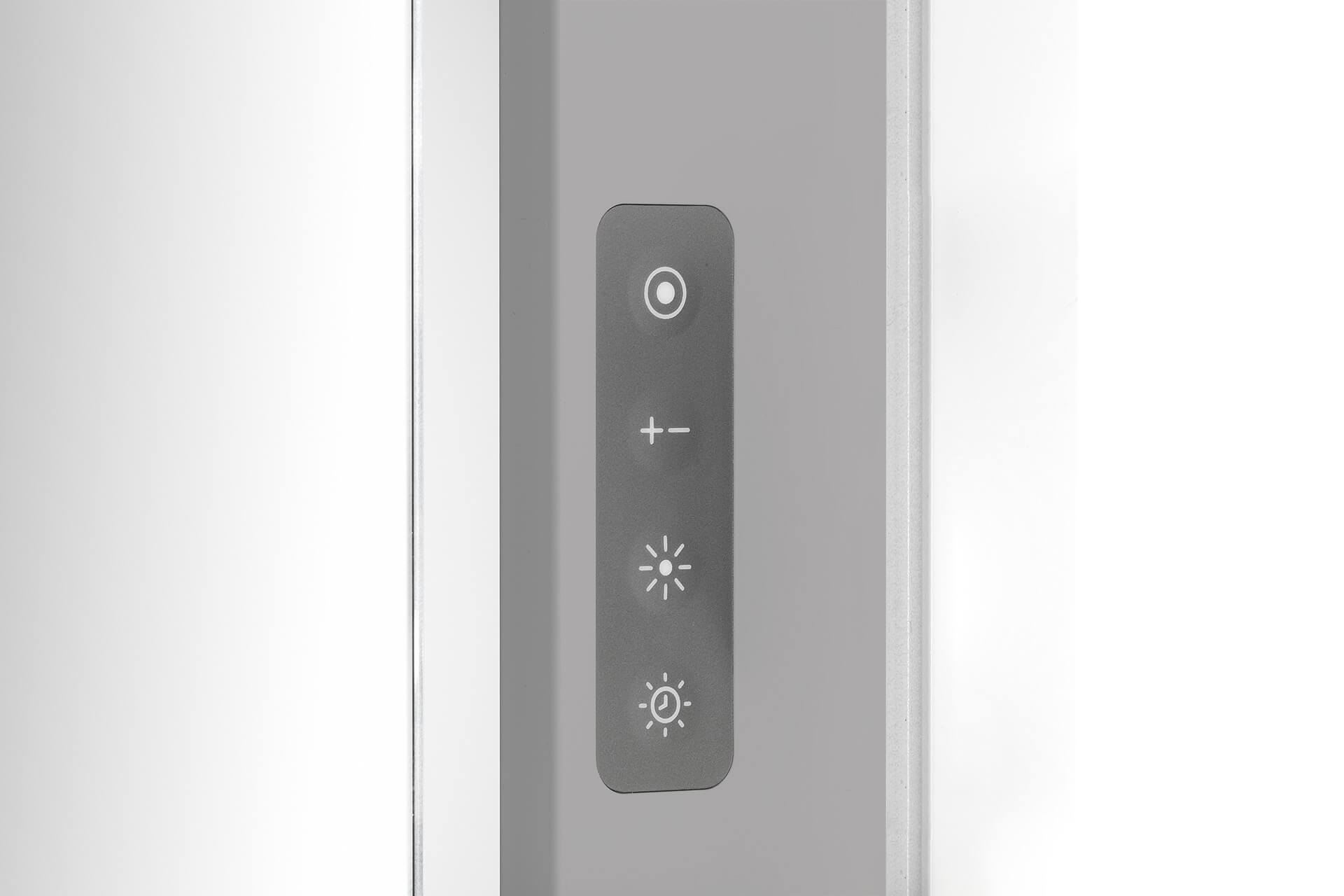 PREMIUM Line Ultimate HCL Armoire-miroir - Commande via le clavier à membrane ou l’application Schneider. PREMIUM Line Ultimate HCL Armoire-miroir clavier à membrane.